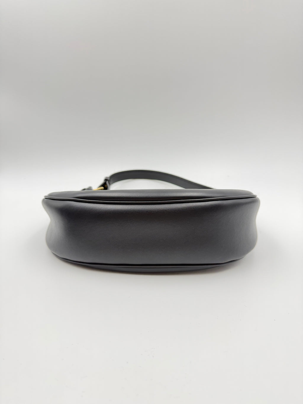 Celine AVA TRIOMPHE smooth cowhide leather handbag Black 114493DGQ.38NO