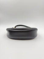 Celine AVA TRIOMPHE smooth cowhide leather handbag Black 114493DGQ.38NO