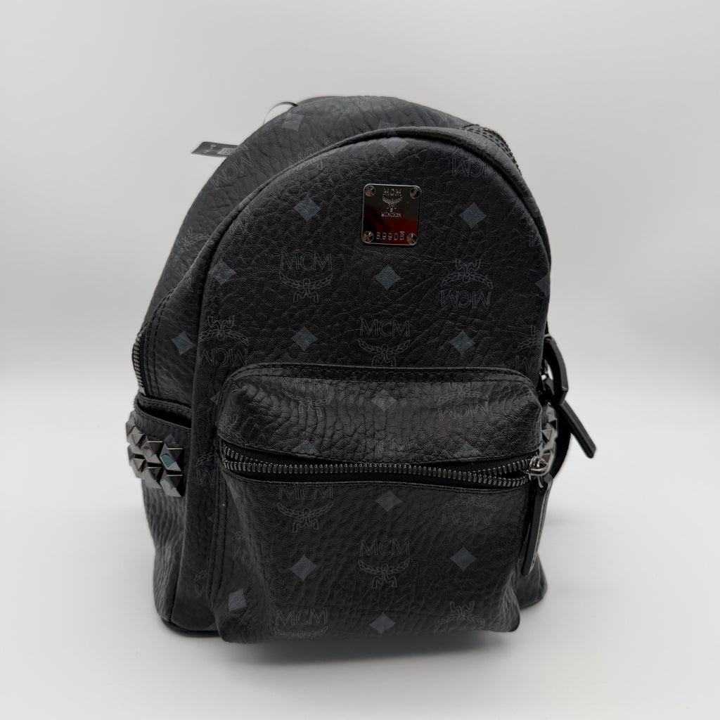 MCM Canvas Black Backpack