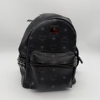 MCM Canvas Black Backpack