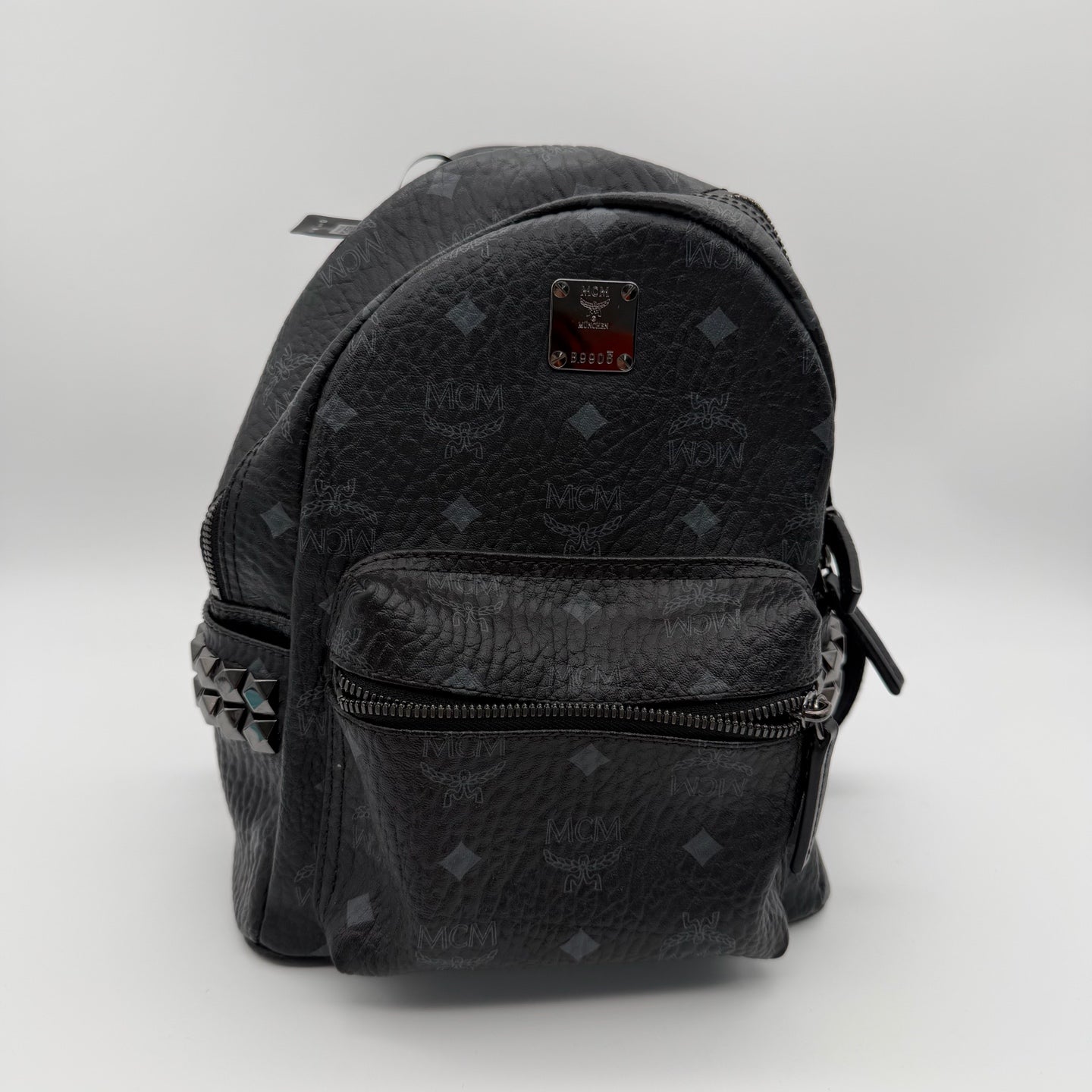 MCM Canvas Black Backpack