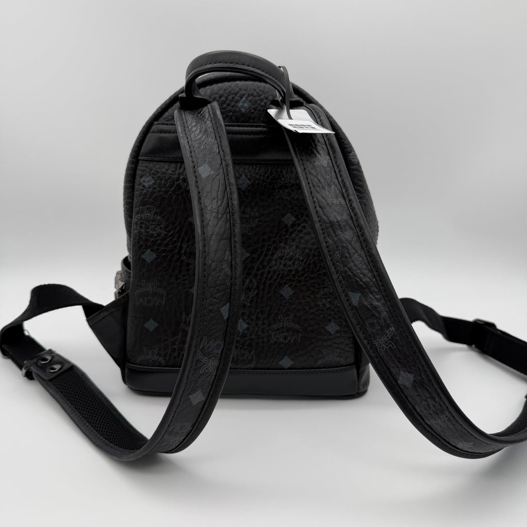 MCM Canvas Black Backpack
