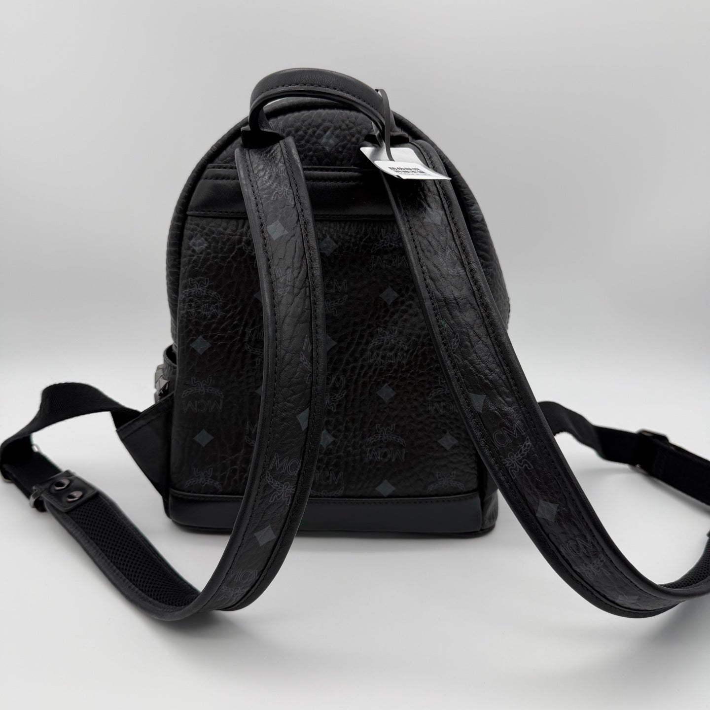 MCM Canvas Black Backpack