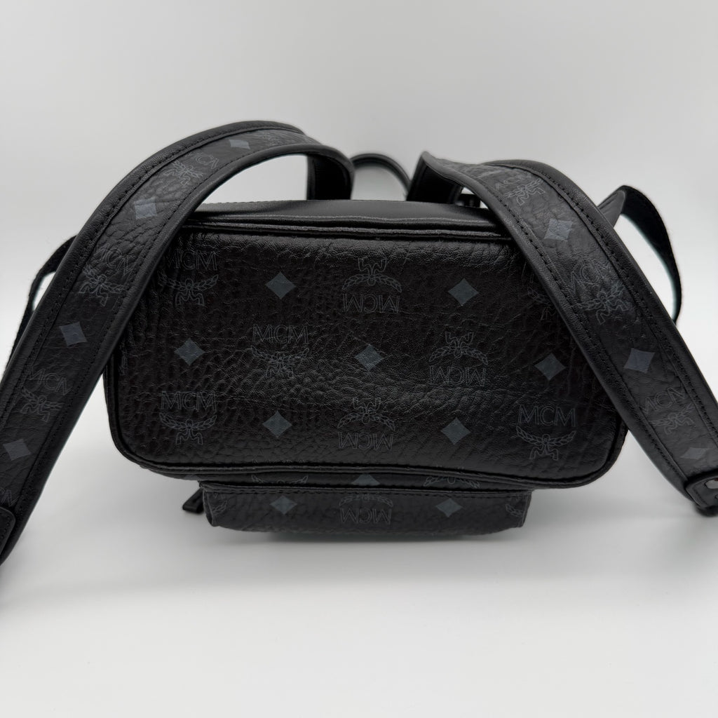 MCM Canvas Black Backpack