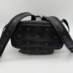 MCM Canvas Black Backpack