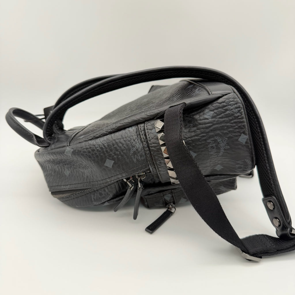 MCM Canvas Black Backpack