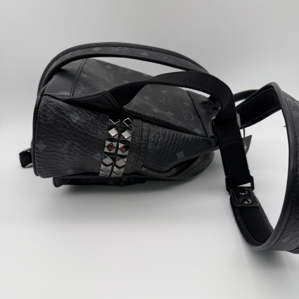 MCM Canvas Black Backpack