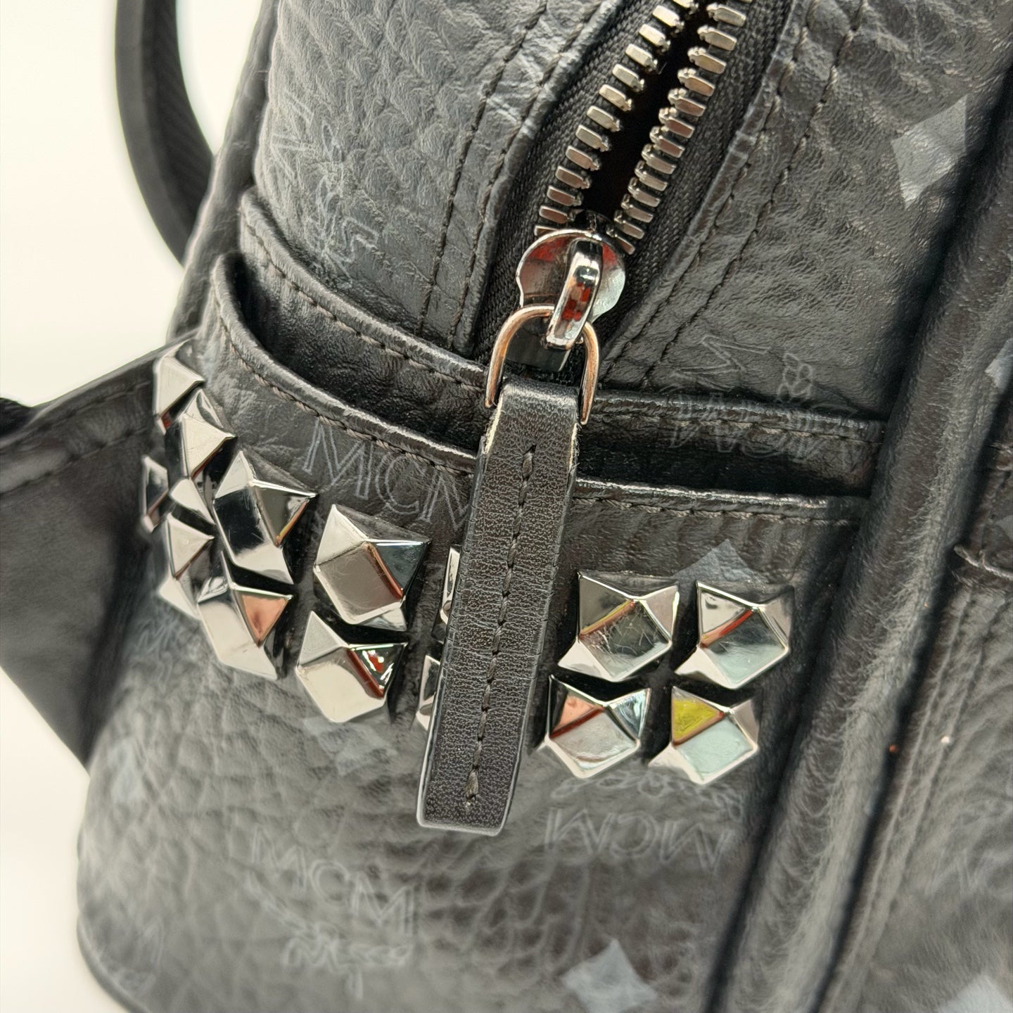 MCM Canvas Black Backpack