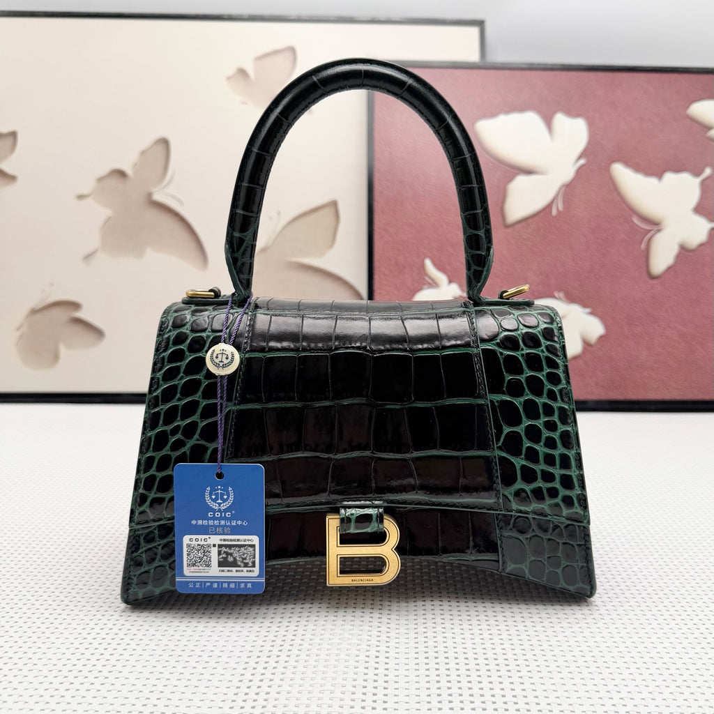 Balenciaga Leather Green Crossbody