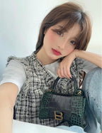 Balenciaga Leather Green Crossbody