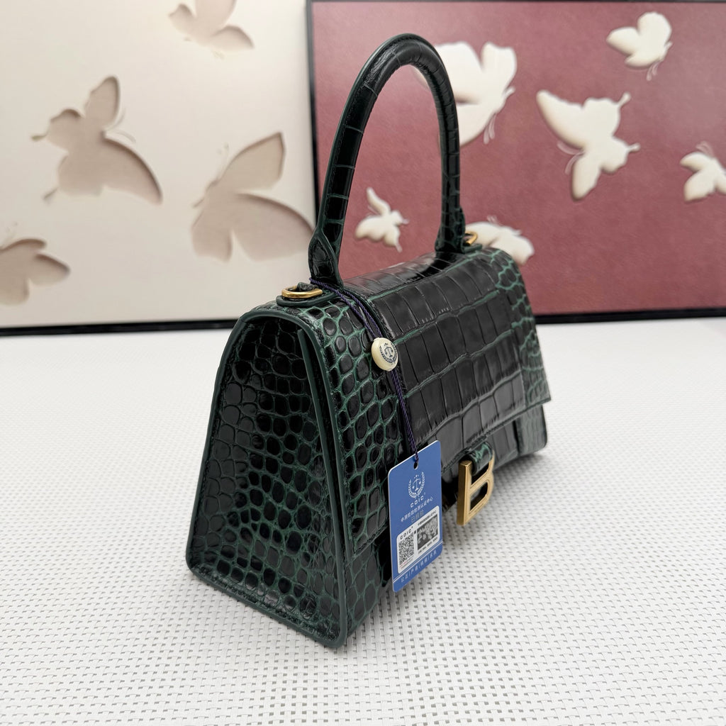 Balenciaga Leather Green Crossbody