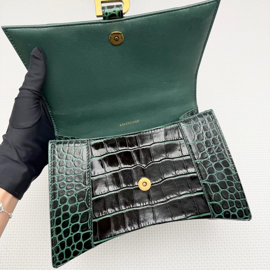 Balenciaga Leather Green Crossbody