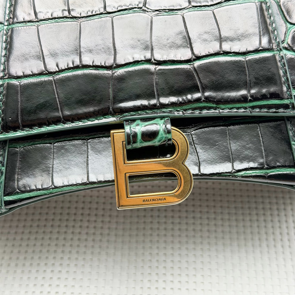 Balenciaga Leather Green Crossbody
