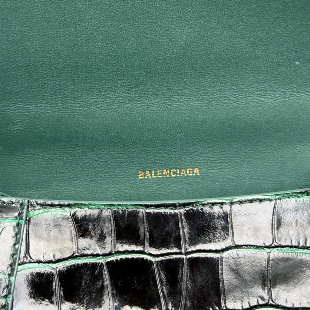 Balenciaga Leather Green Crossbody