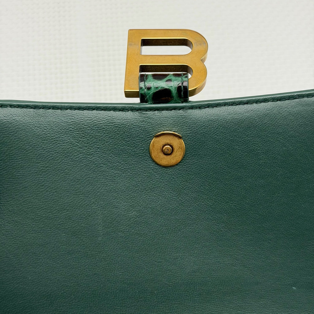 Balenciaga Leather Green Crossbody
