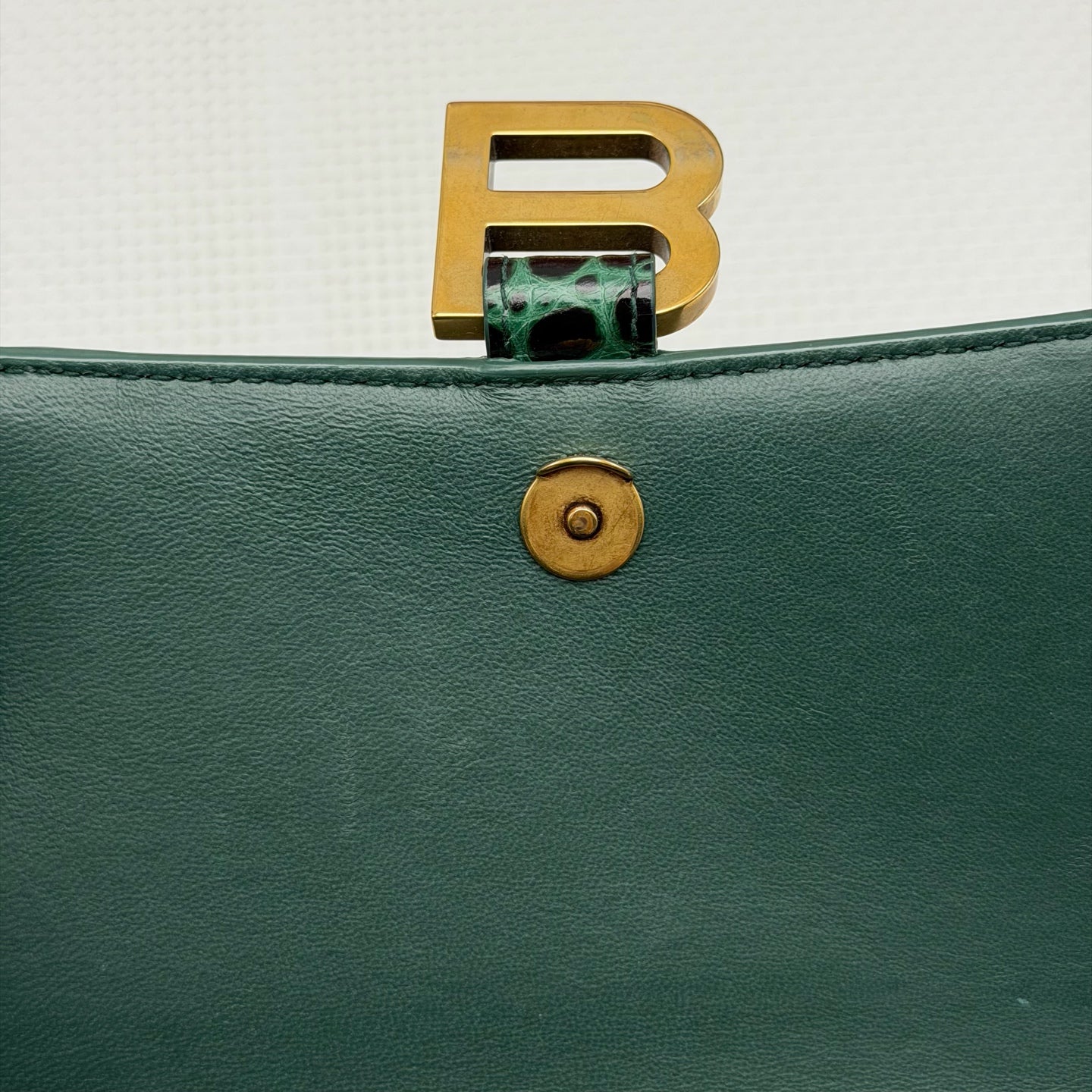 Balenciaga Leather Green Crossbody