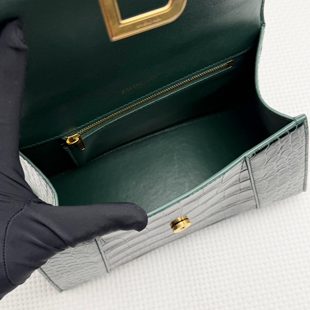 Balenciaga Leather Green Crossbody