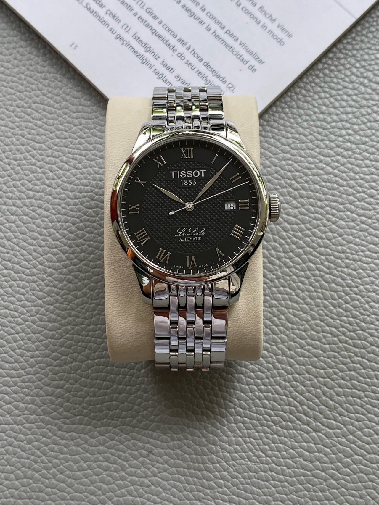 Longines Black Automatic (self-winding) watch