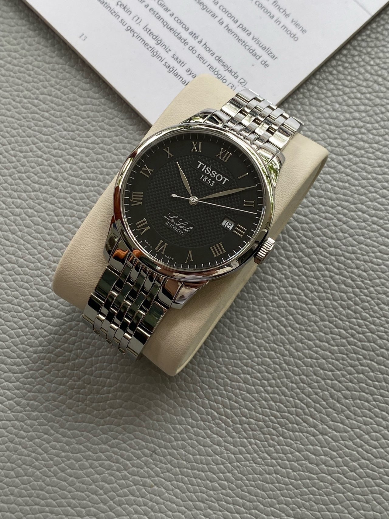 Longines Black Automatic (self-winding) watch