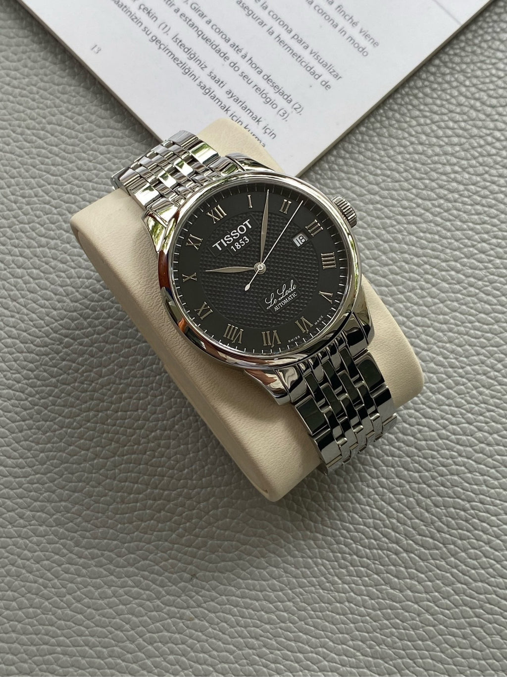 Longines Black Automatic (self-winding) watch