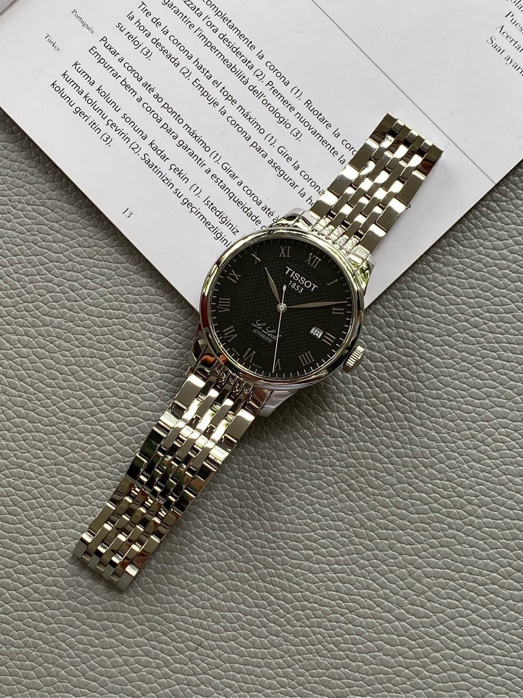 Longines Black Automatic (self-winding) watch