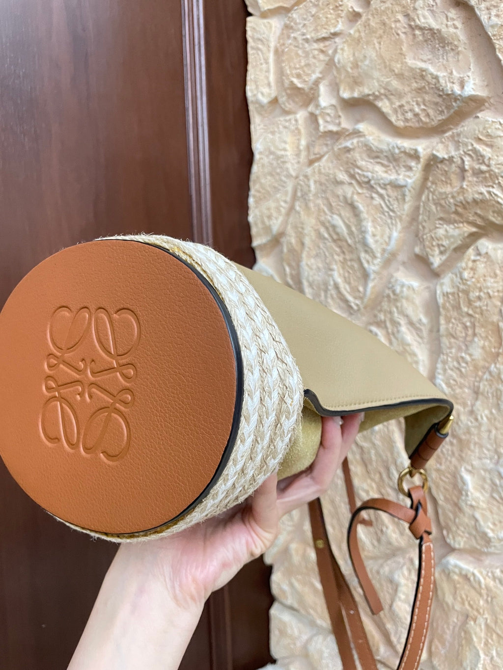 Loewe Alcantara Bucket & Drawstring Bag