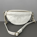 Chanel White Belt Bag & Fanny Pack