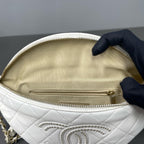 Chanel White Belt Bag & Fanny Pack
