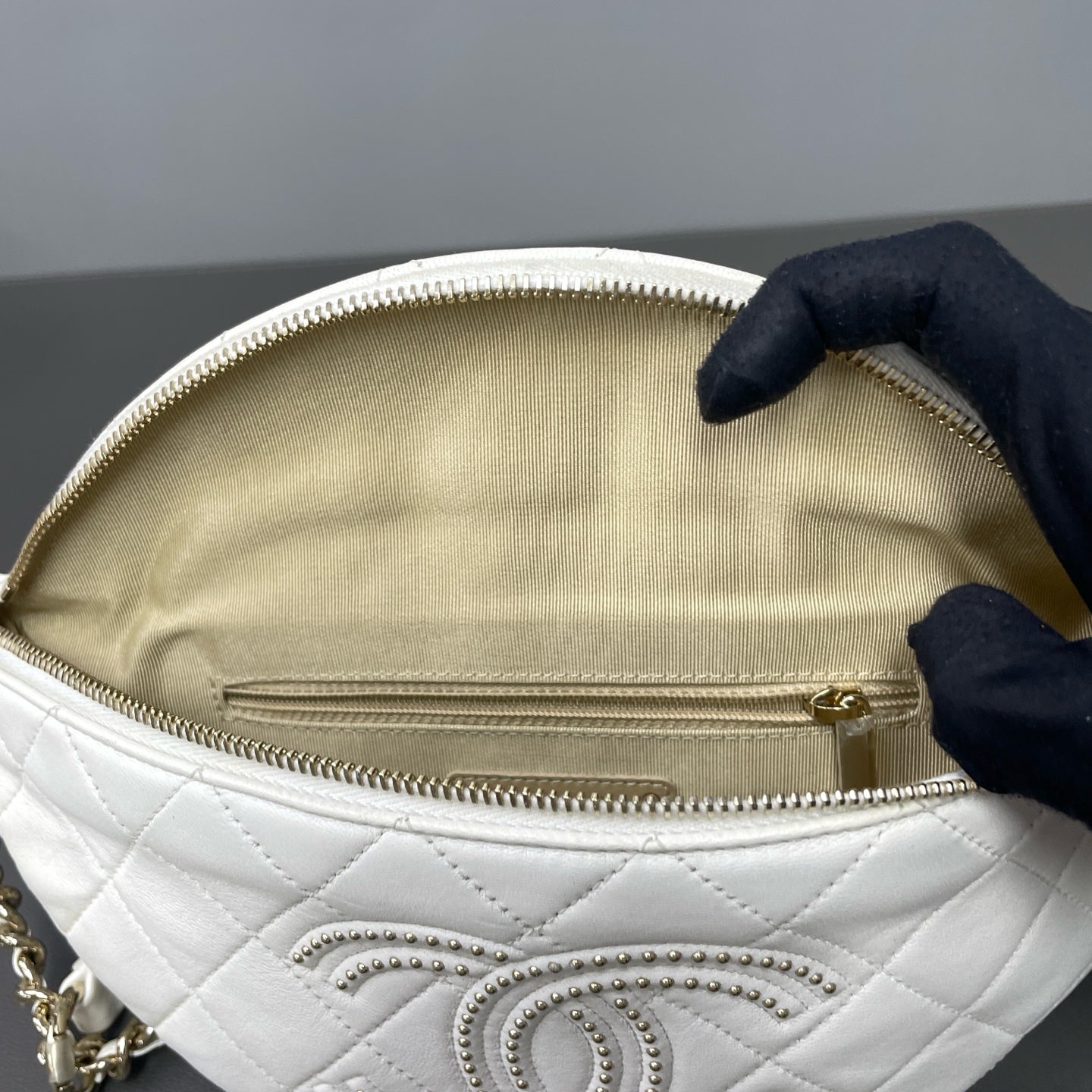 Chanel White Belt Bag & Fanny Pack