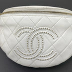 Chanel White Belt Bag & Fanny Pack