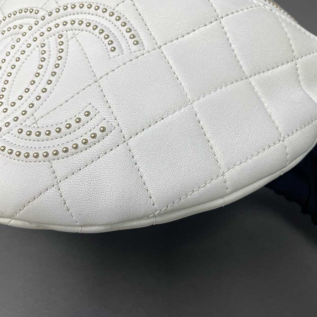 Chanel White Belt Bag & Fanny Pack