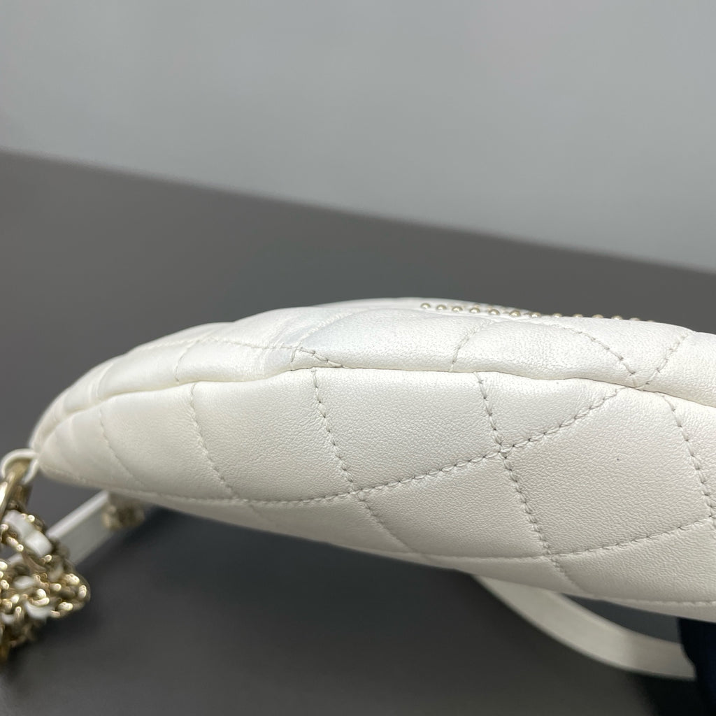 Chanel White Belt Bag & Fanny Pack