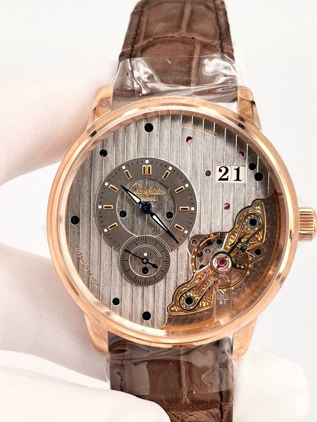 Glashutte Original Rose gold Automatic (self-winding) watch