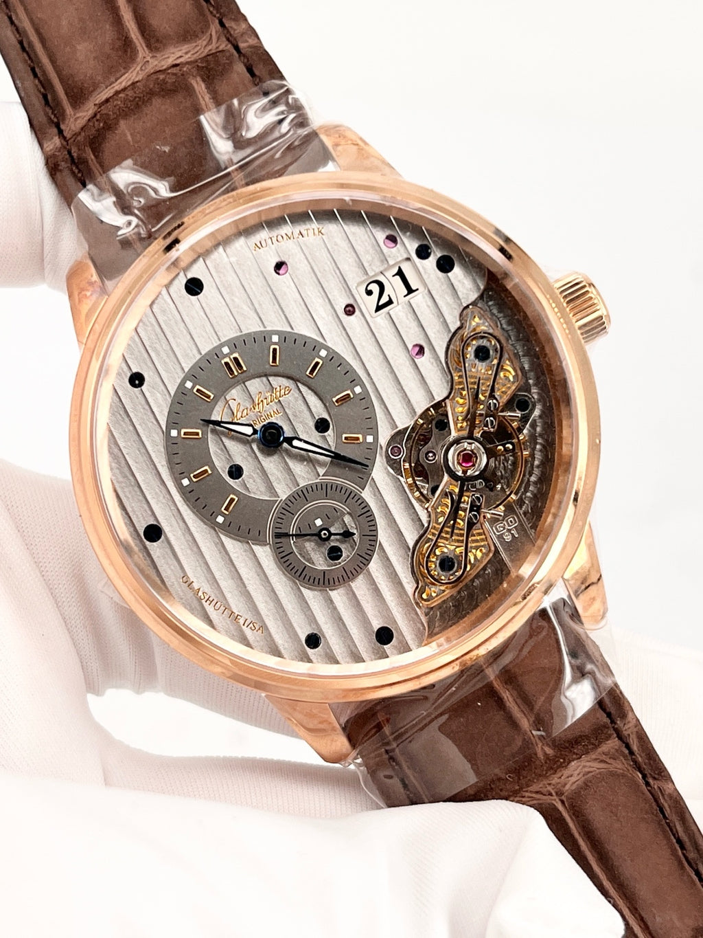 Glashutte Original Rose gold Automatic (self-winding) watch