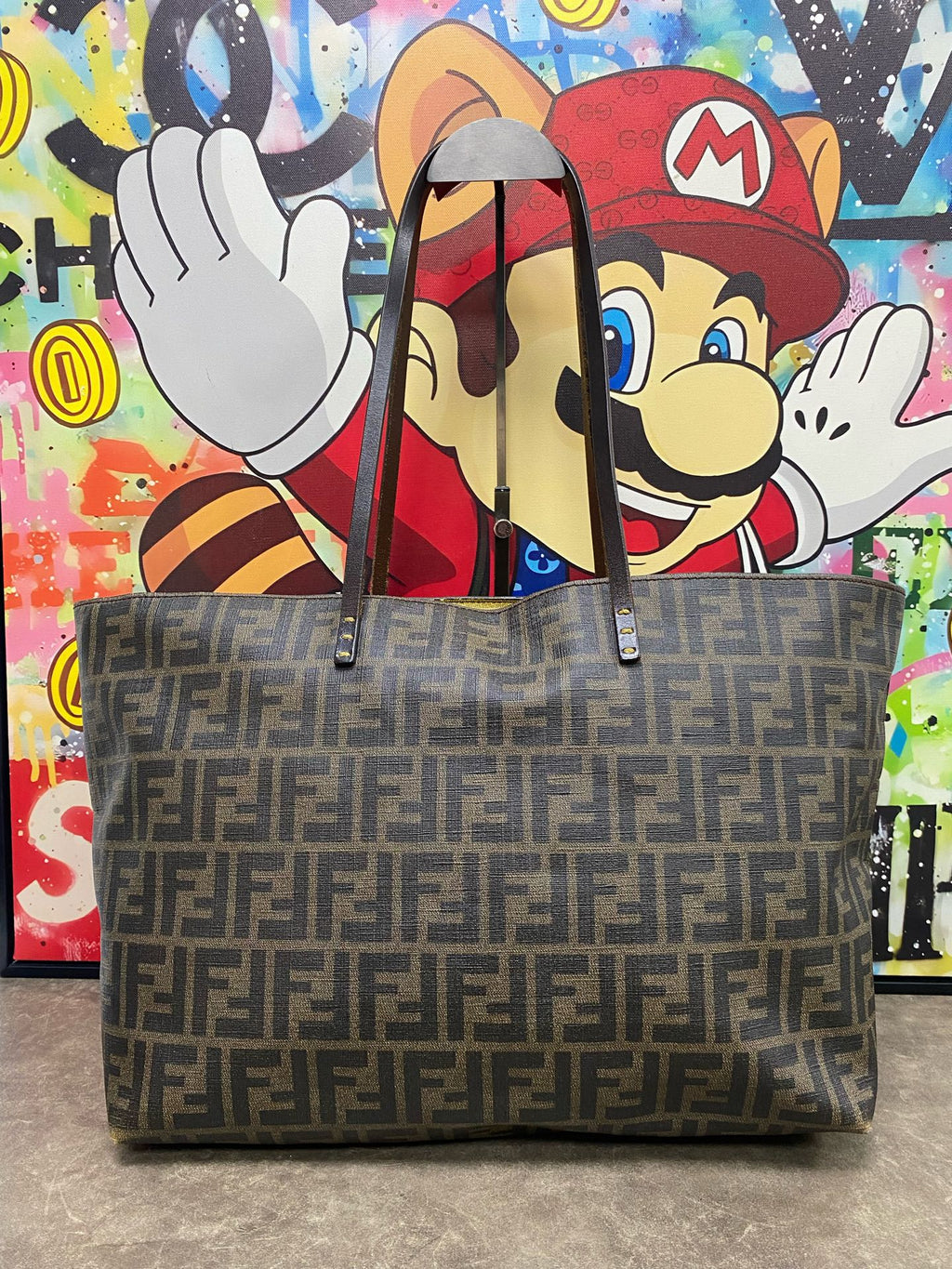 Fendi Polyvinyl chloride (PVC) Brown Tote