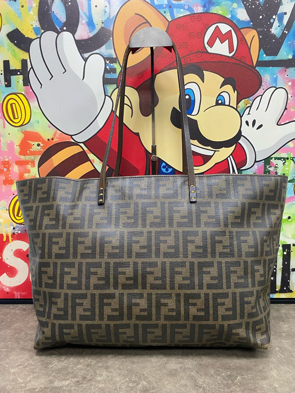 Fendi Polyvinyl chloride (PVC) Brown Tote