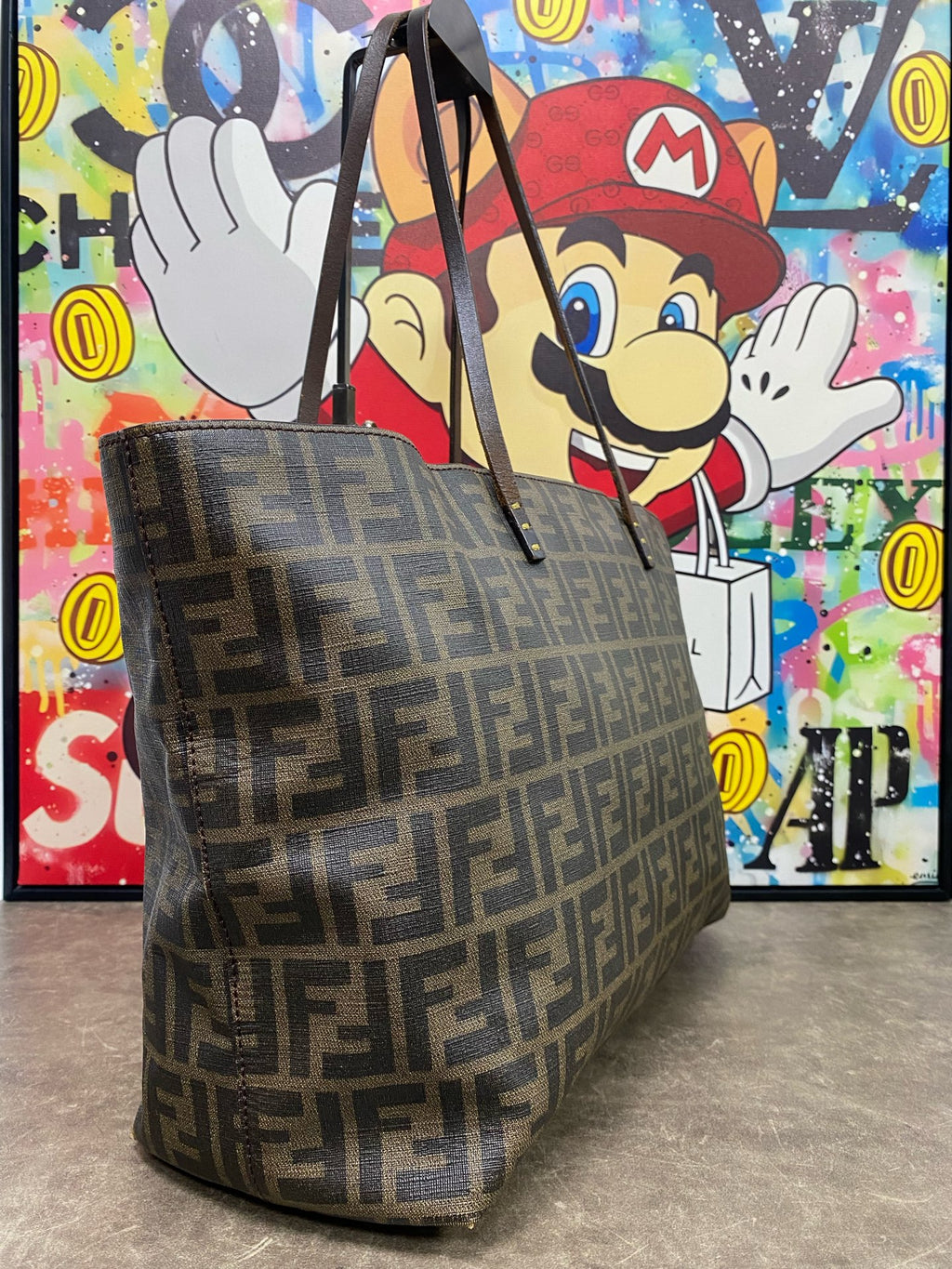 Fendi Polyvinyl chloride (PVC) Brown Tote