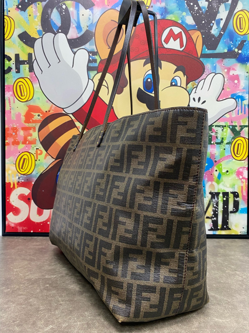 Fendi Polyvinyl chloride (PVC) Brown Tote