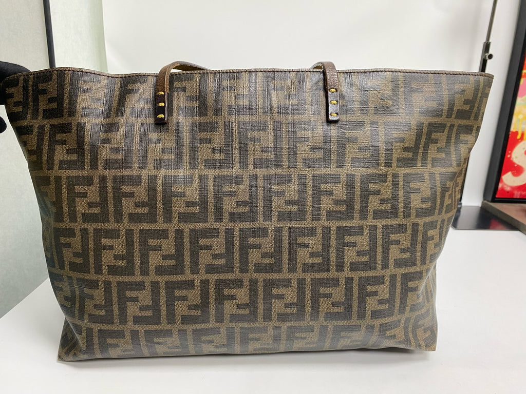 Fendi Polyvinyl chloride (PVC) Brown Tote