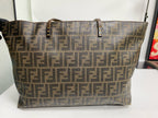 Fendi Polyvinyl chloride (PVC) Brown Tote