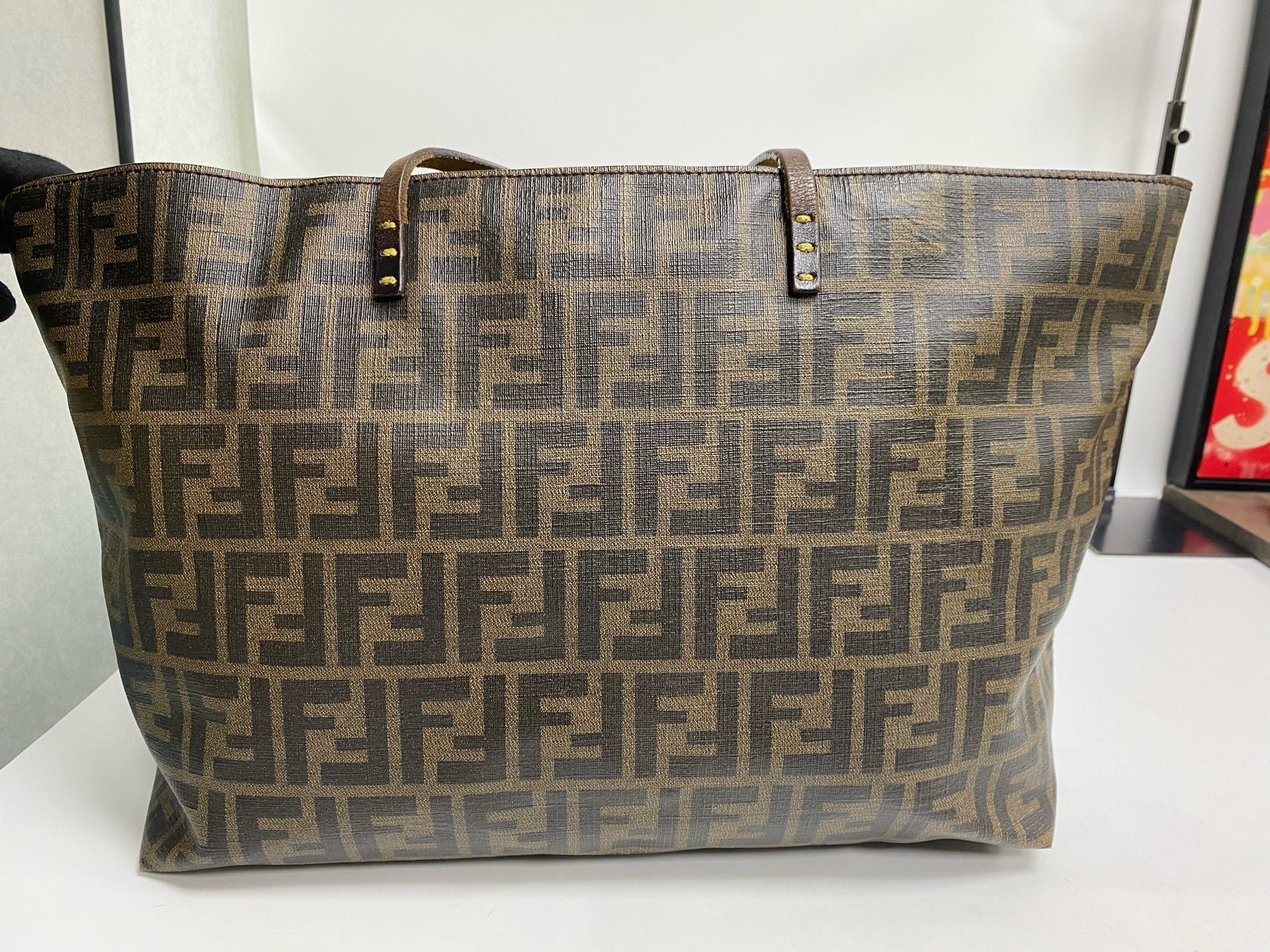 Fendi Polyvinyl chloride (PVC) Brown Tote