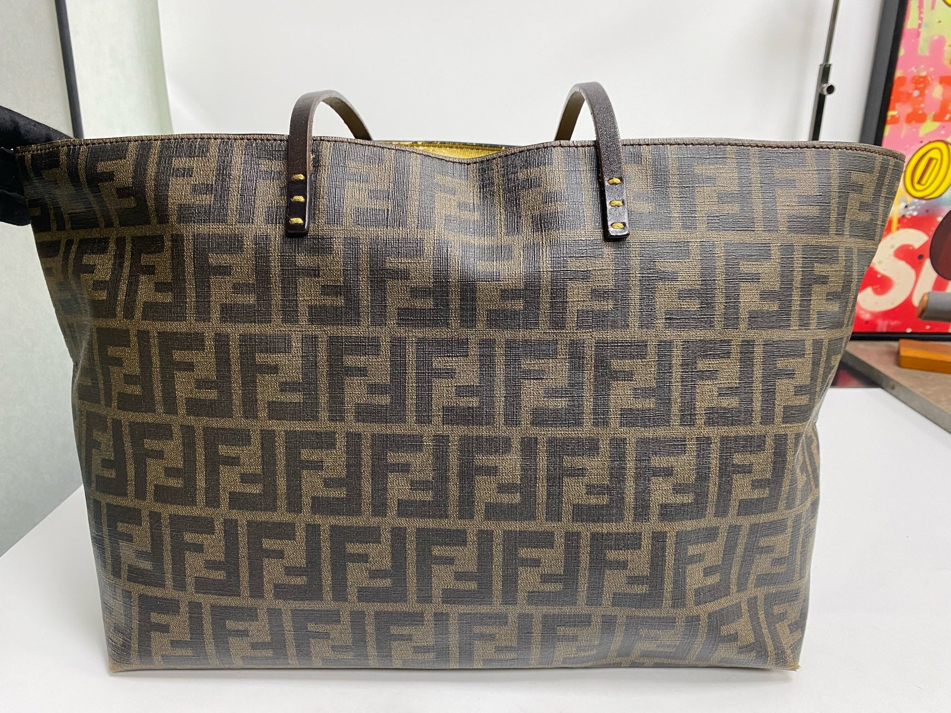 Fendi Polyvinyl chloride (PVC) Brown Tote
