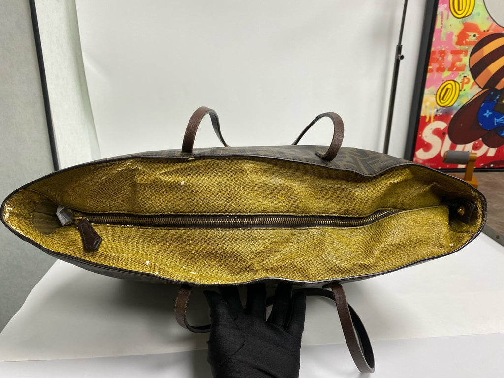 Fendi Polyvinyl chloride (PVC) Brown Tote