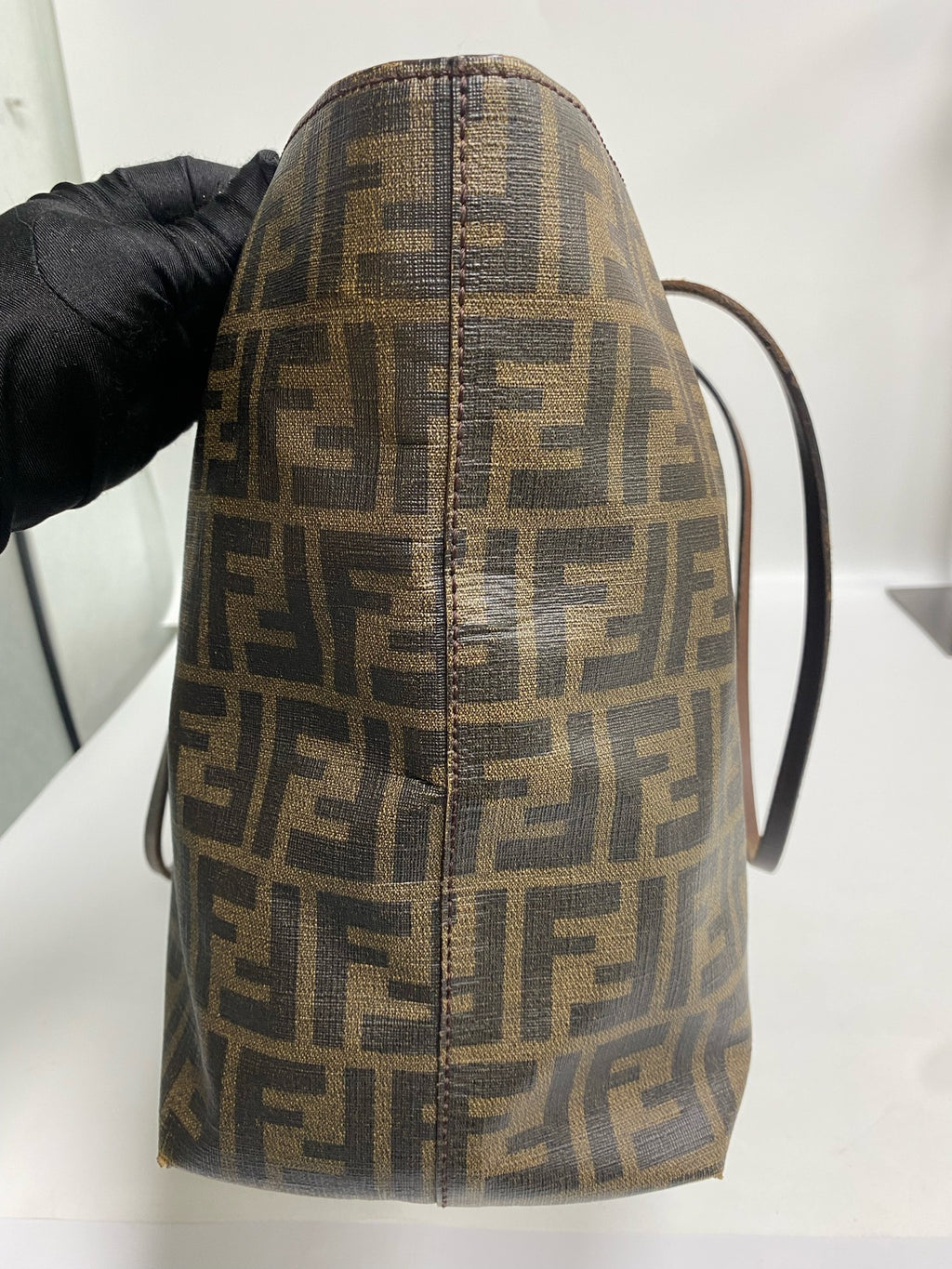 Fendi Polyvinyl chloride (PVC) Brown Tote