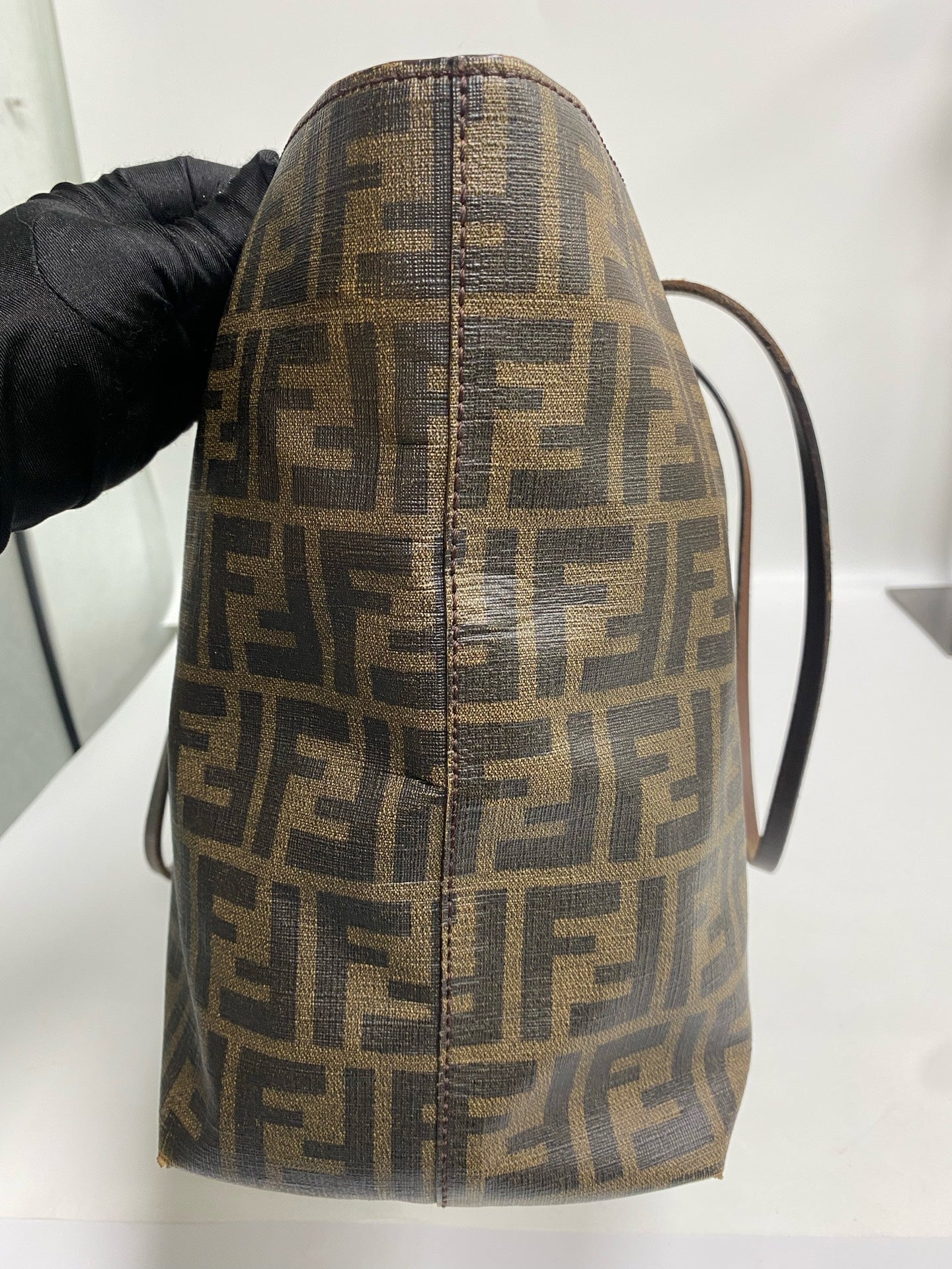 Fendi Polyvinyl chloride (PVC) Brown Tote