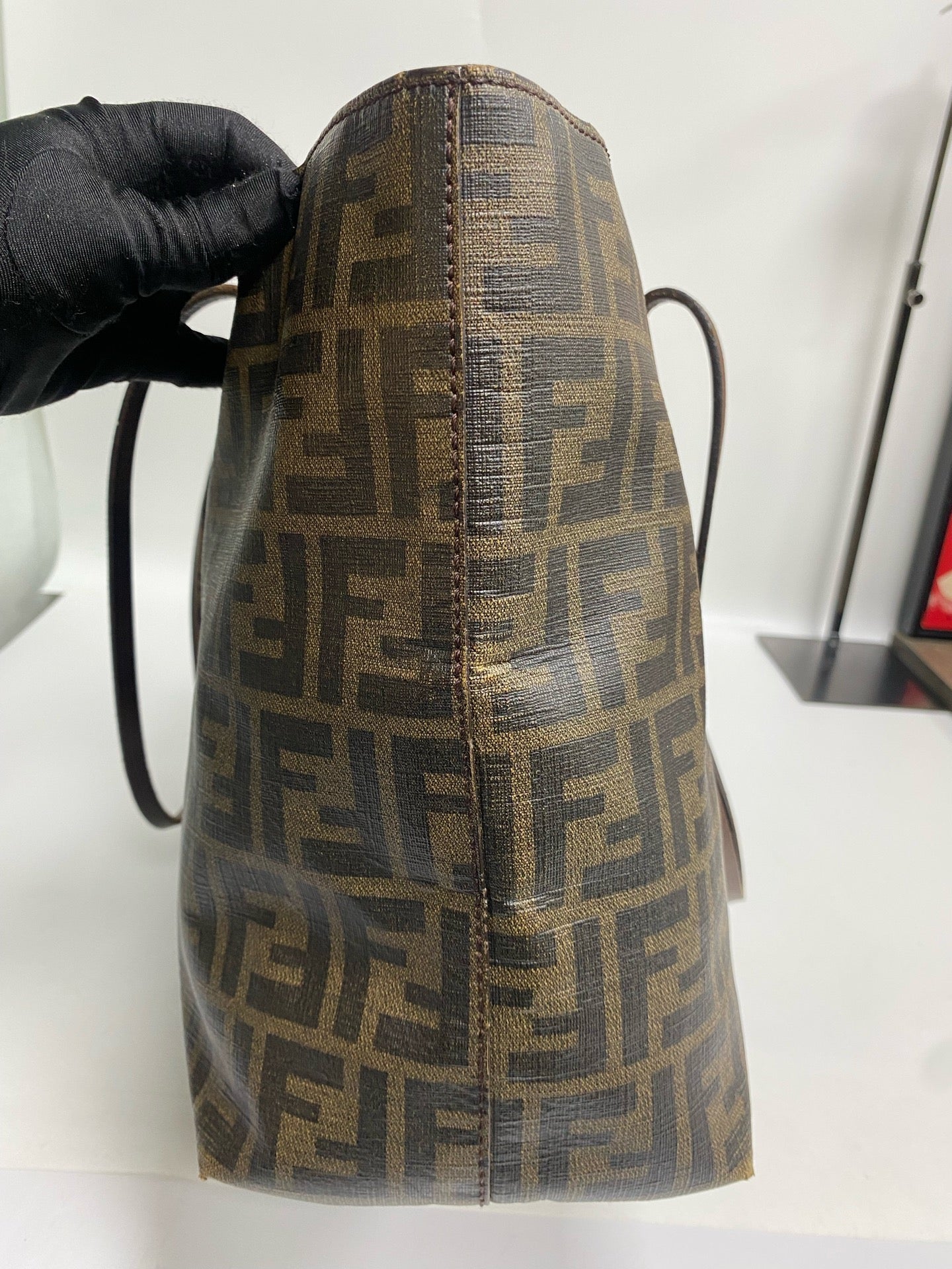 Fendi Polyvinyl chloride (PVC) Brown Tote