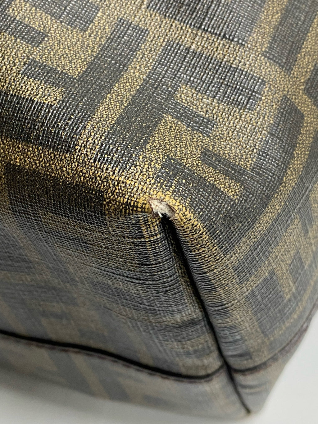 Fendi Polyvinyl chloride (PVC) Brown Tote