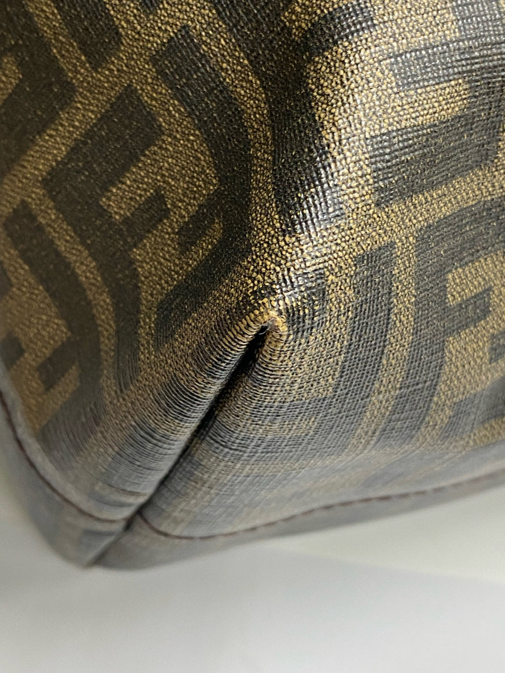 Fendi Polyvinyl chloride (PVC) Brown Tote