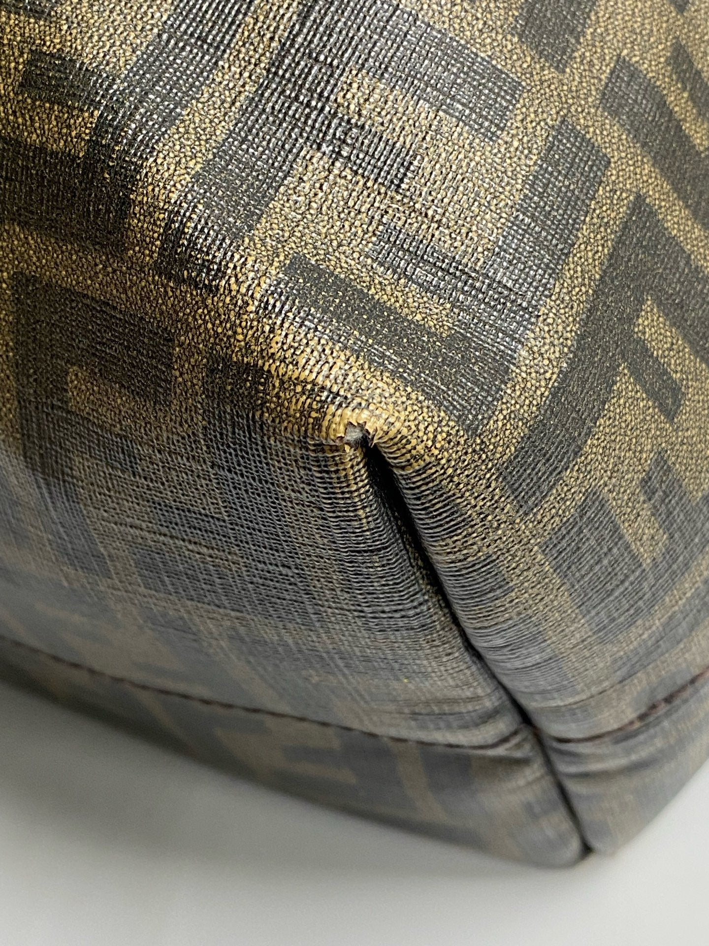 Fendi Polyvinyl chloride (PVC) Brown Tote