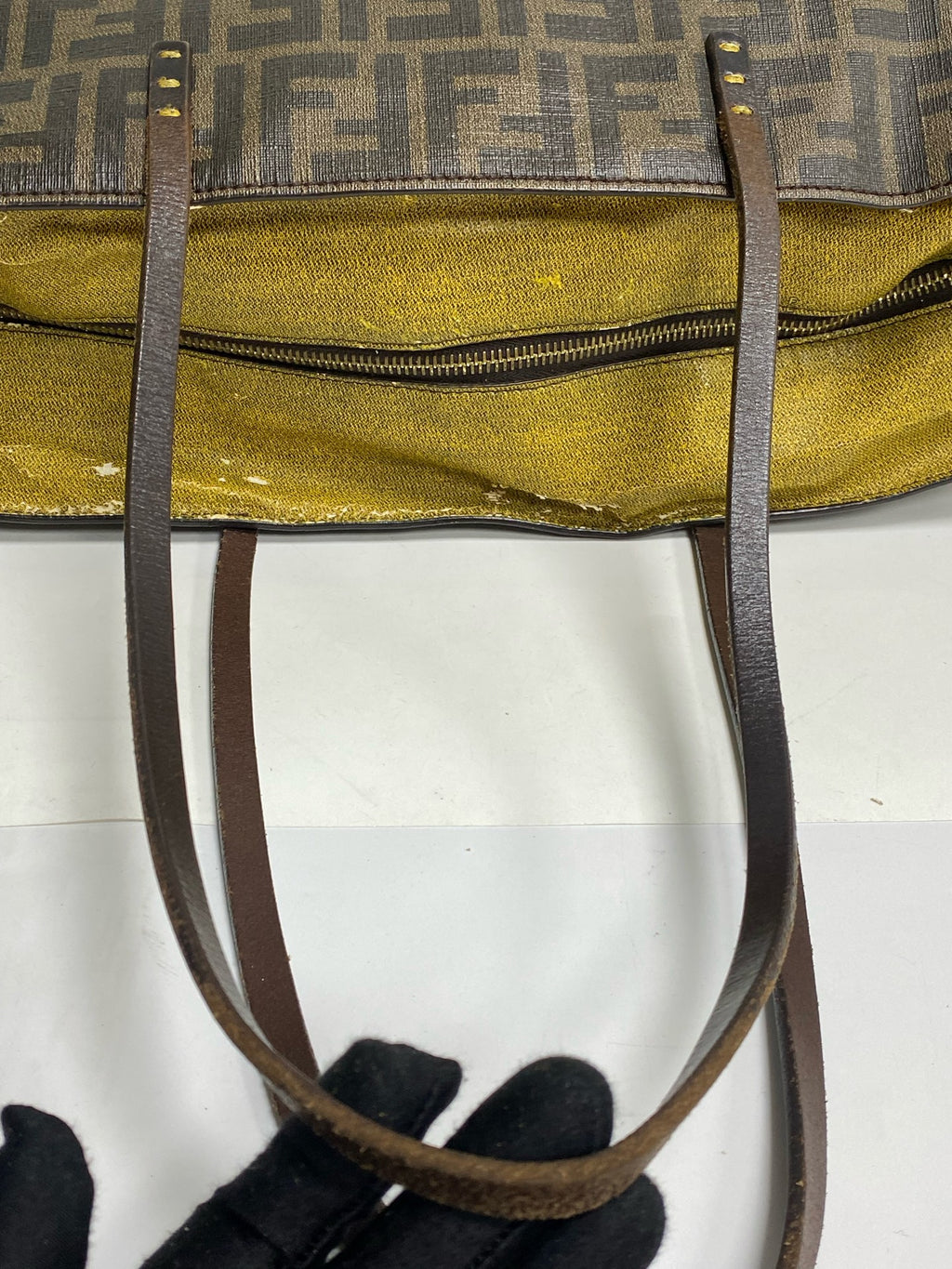 Fendi Polyvinyl chloride (PVC) Brown Tote